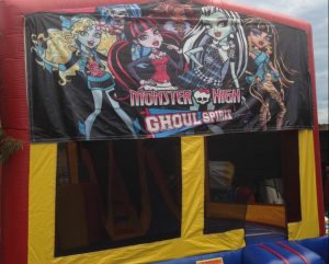 MONSTER HIGH GOUL SPIRIT 5IN 1 COMBO 5X5M JUMPING CASTLE HIRE SYDNEY