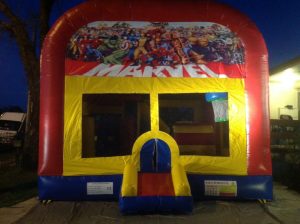MARVEL SUPER HEROES 5IN 1 COMBO 5X5M JUMPING CASTLE HIRE SYDNEY