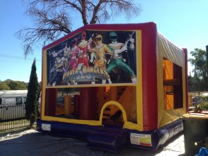 POWER RANGERS 5IN 1 COMBO 5X5M JUMPING CASTLE HIRE SYDNEY