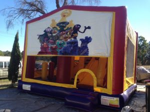  SESAMIE STREET 5IN 1 COMBO 5X5M JUMPING CASTLE HIRE SYDNEY