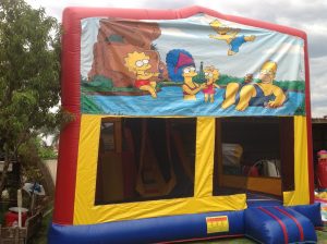 SIMPSONS 5IN 1 COMBO 5X5M JUMPING CASTLE HIRE SYDNEY